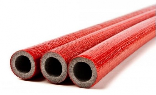 PE Izolācija ar apvalku D15x6mm IZO-MAX S (2m), sarkana