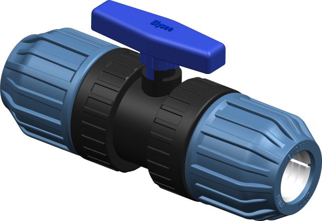 PP lodveida vārsts D40mm, PN16