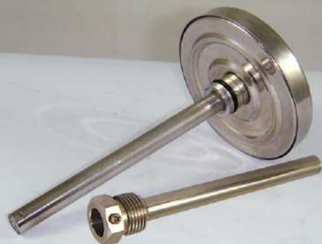 Termometrs AISI304, D100, 0-120°C, 1/2",L=150mm, horizontāls