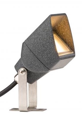 Gaismeklis PB, ZD, EU, 3 LED, Up-lights, pelēks